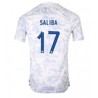 Francúzsko William Saliba #17 Vonkajší futbalový dres MS 2022 Krátky Rukáv